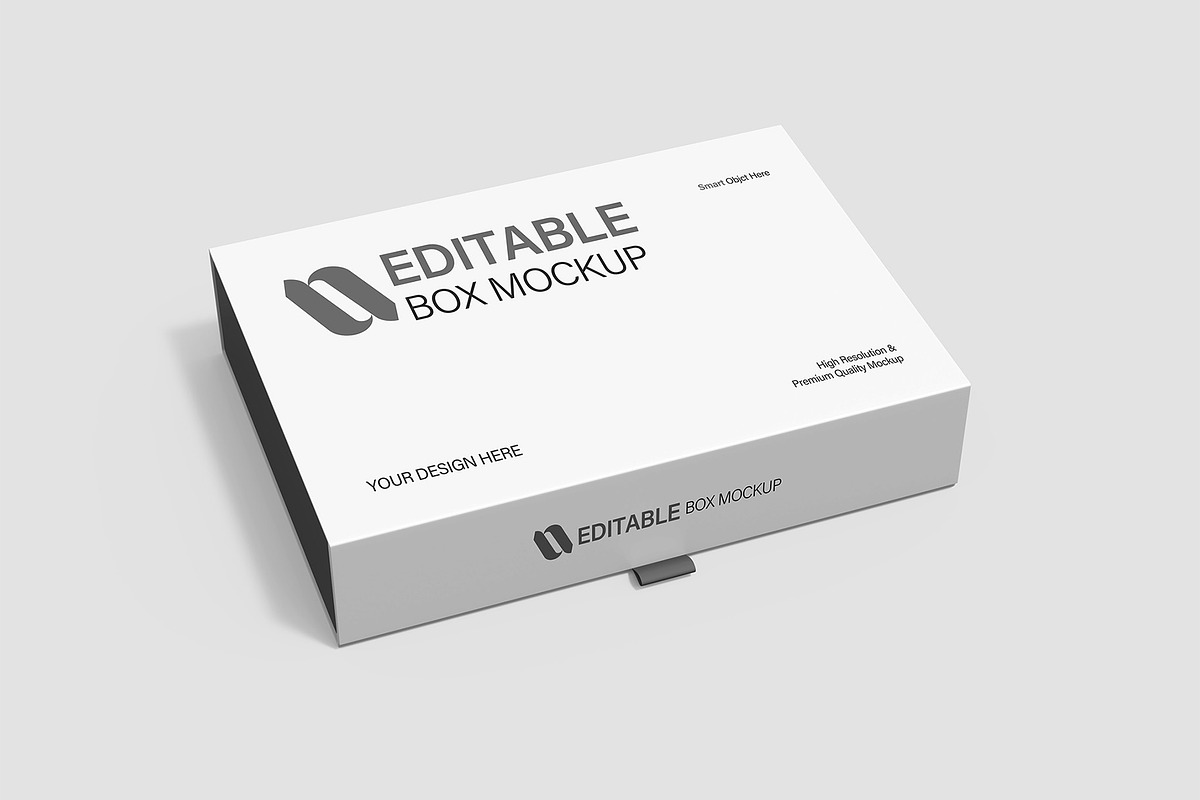 Gift Box Packaging Mockup Template, a Product Mockup by graphypix (Photo 4 of 4)