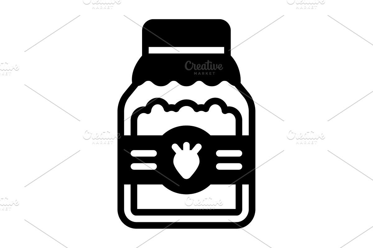 Jam homemade solid icon, a Solid Icon by Creative priyanka