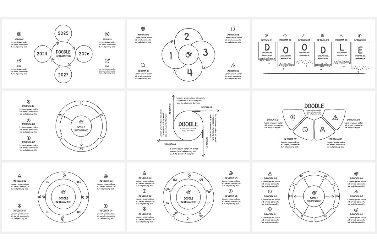 Doodle Presentation Canva Template 3 preview 5