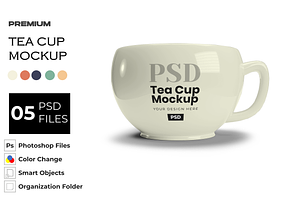 Tea Cup Mockup, a Product Mockup by DigitAuras