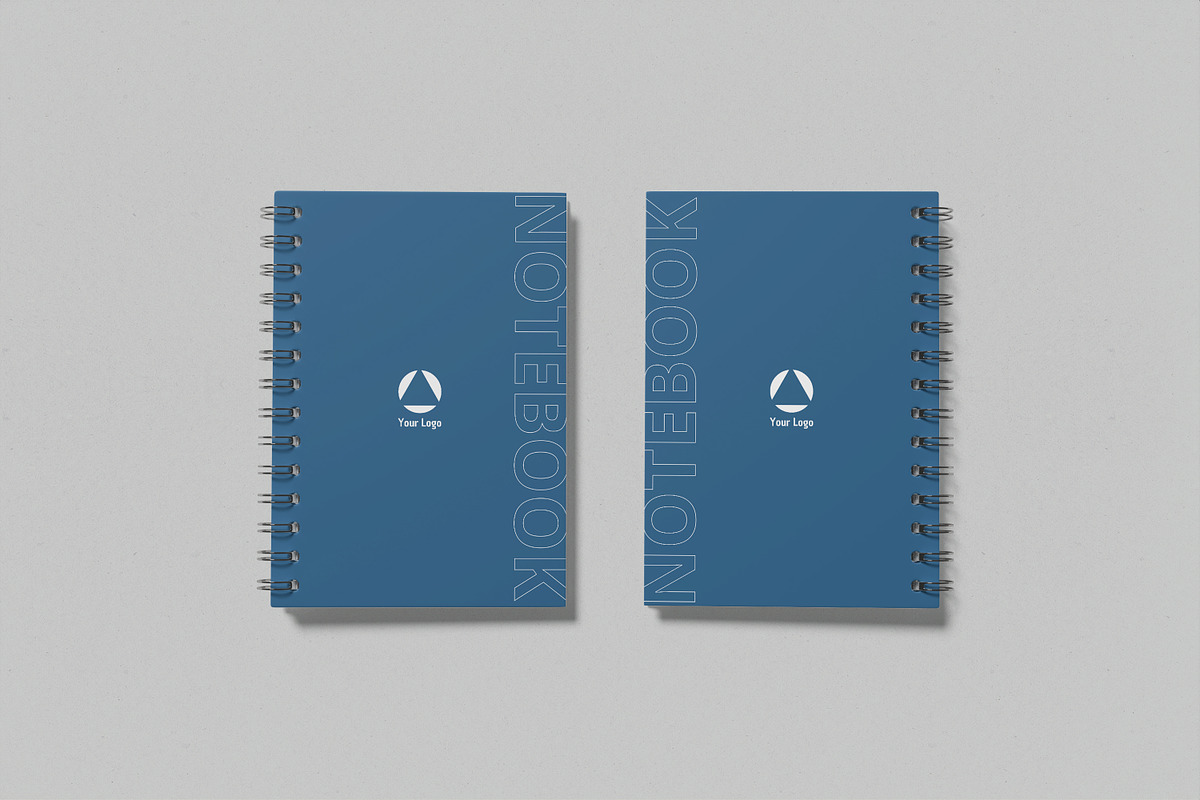 A5 Spiral Notebook Mockup, a Print Template by rahmatmoscae (Photo 7 of 12)