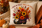 Retro Flowers Halloween Png Bundle, an Object Graphic by Daisy Design (Thumbnail 8 of 21)