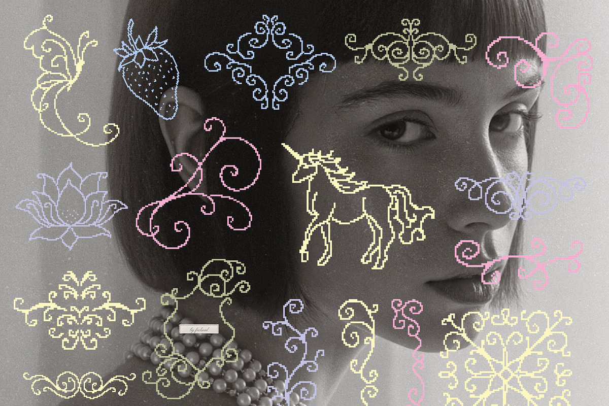 100 Pixel Lines Collection, an Object Graphic by Feelsoul (Photo 6 of 10)