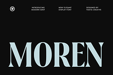 Moren - Modern Serif Family Font