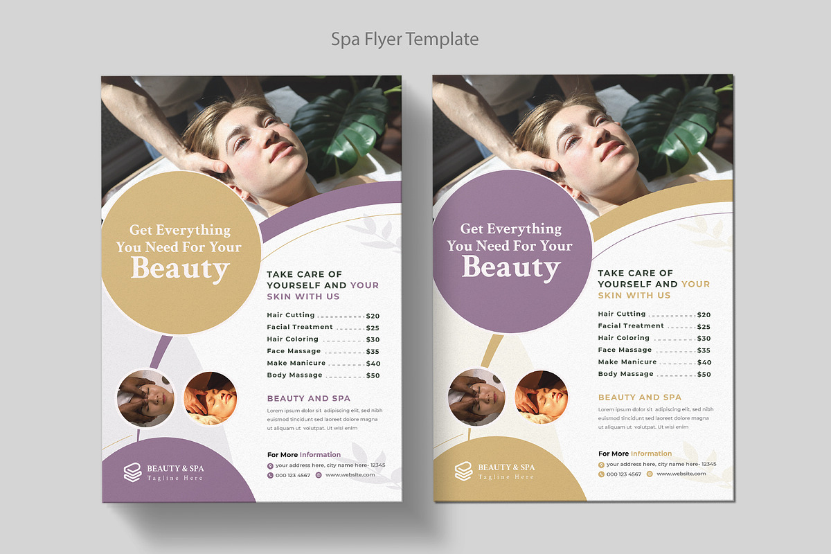 Spa & Beauty Care Flyer Template, a Flyer Template by Pixelpick (Photo 9 of 11)