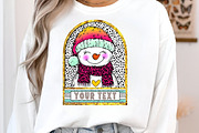 Snowman Coquette glitter Snowman png, an Illustration by Libby Wishes (Thumbnail 3 of 6)