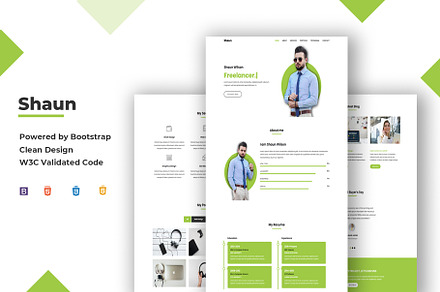 Shaun - Portfolio HTML Template, a Landing Page Template by nandinigraphics