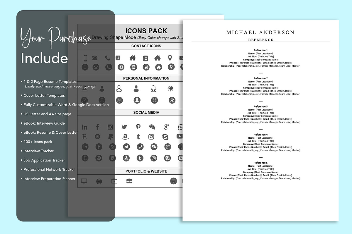 Clean ATS Resume Template, word, doc, a Resume Template by Design_Xlab (Photo 5 of 10)
