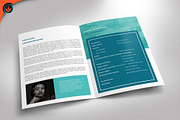 Funeral Program 34 Minimal Turquoise, a Brochure Template by SeraphimChris (Thumbnail 2 of 7)
