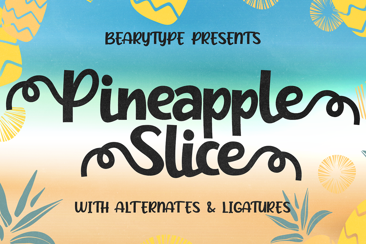 Pineapple Slice - Handwritten Font