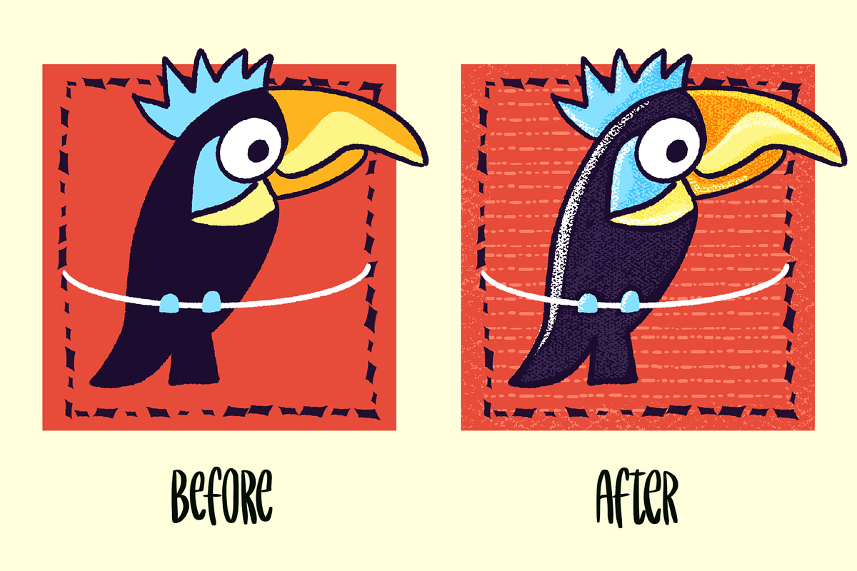 Retro Texture Brushes for Procreate, a Brush Add-On by AnniaArt (Photo 4 of 6)