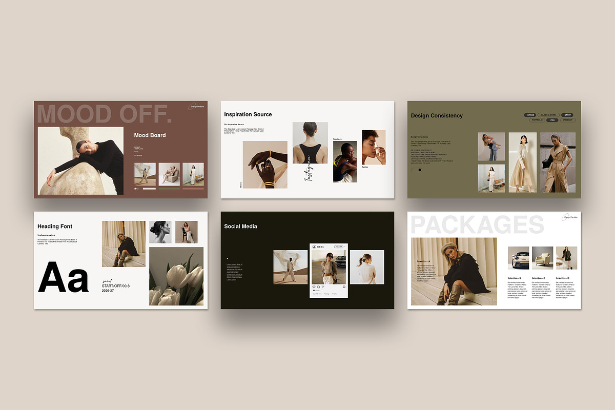 Mood Board Presentation Template, a Presentation Template by slidestock55 (Photo 8 of 9)