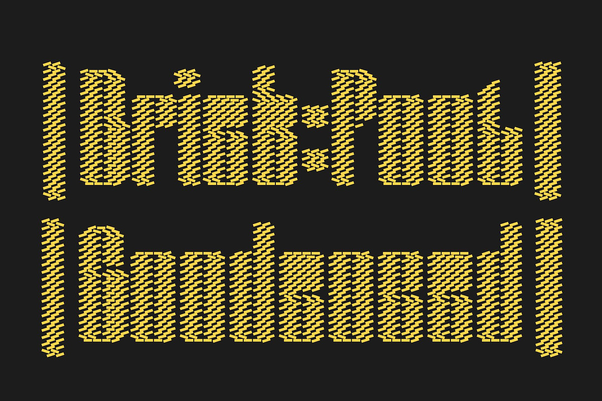 Sazzle Bricks, a Sans Serif Font by Craft Supply Co. (Photo 6 of 8)
