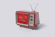 Retro TV Mockup Bundle Set, a Wearable Device Mockup by Rielismee (Thumbnail 4 of 5)