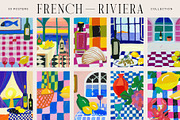 French Riviera Bohemian Posters, a Food Illustration by Ayya Studio (Thumbnail 1 of 8)
