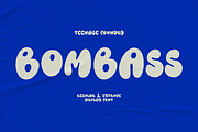 TF Bombass, a Sans Serif Font by TeenageFoundry (Thumbnail 1 of 8)