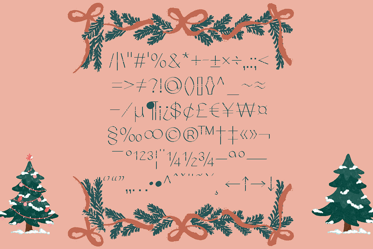 Christmas Snowflake Sans Serif Font, a Sans Serif Font by Yiru Chen Studio (Photo 6 of 15)