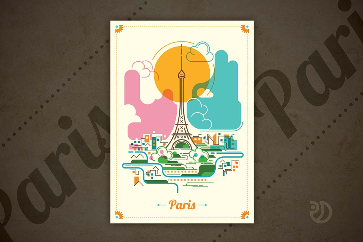 Set of illustrated cities, a Person Illustration by Radoman (Photo 2 of 6)