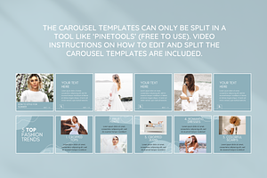 Blue Instagram Carousel Templates