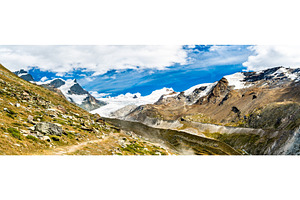 Parnorama of Swiss Alps near Zermatt, a Nature Photo by Leonid Andronov