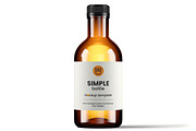 Glass Stout Sauce Bottle Mockup Pack, a Packaging Mockup by Designer Dude (Thumbnail 3 of 6)