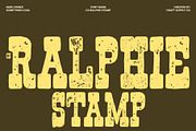 CS Ralphie Stamp, a Slab Serif Font by Craft Supply Co. (Thumbnail 1 of 8)