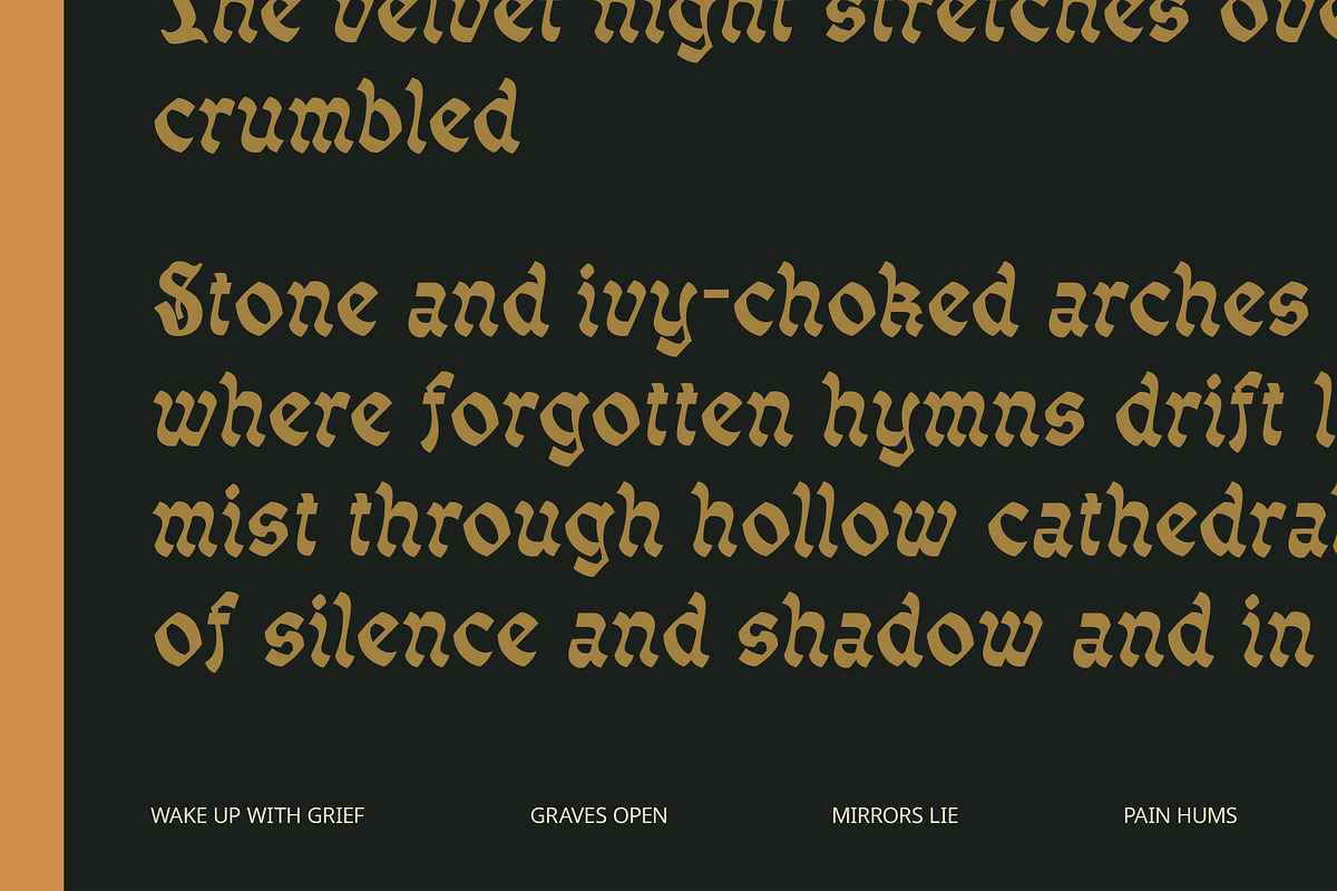 CS Monarch – Blackletter Font, a Sans Serif Font by Craft Supply Co. (Photo 6 of 8)