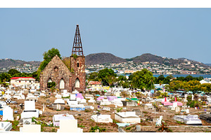 Old stone church and Springfield, an Architecture Photo by Leonid Andronov