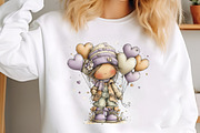 Whimsical Valentine Boy Clipart, an Illustration by designcity5 (Thumbnail 4 of 5)