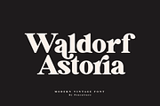 Waldorf Astoria Modern Vintage Font, a Serif Font by Pen Culture (Thumbnail 1 of 11)