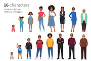 Vector life stages characters kit, a Person Illustration by Volha Hlinskaya (Thumbnail 1 of 2)