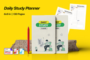Daily Study Planner Student Planner, a Stationery Template by Graphic Template (Thumbnail 1 of 2)