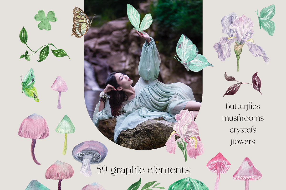 Magic Mushroom Fairycore Psychedelia, a Healthcare Illustration by Catch the Dream Art (Photo 2 of 12)
