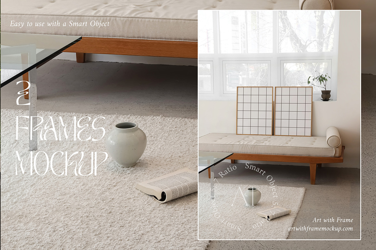 51 Frame Mockups - Vintage Furniture, a Product Mockup by ArtwithFrame (Photo 14 of 50)