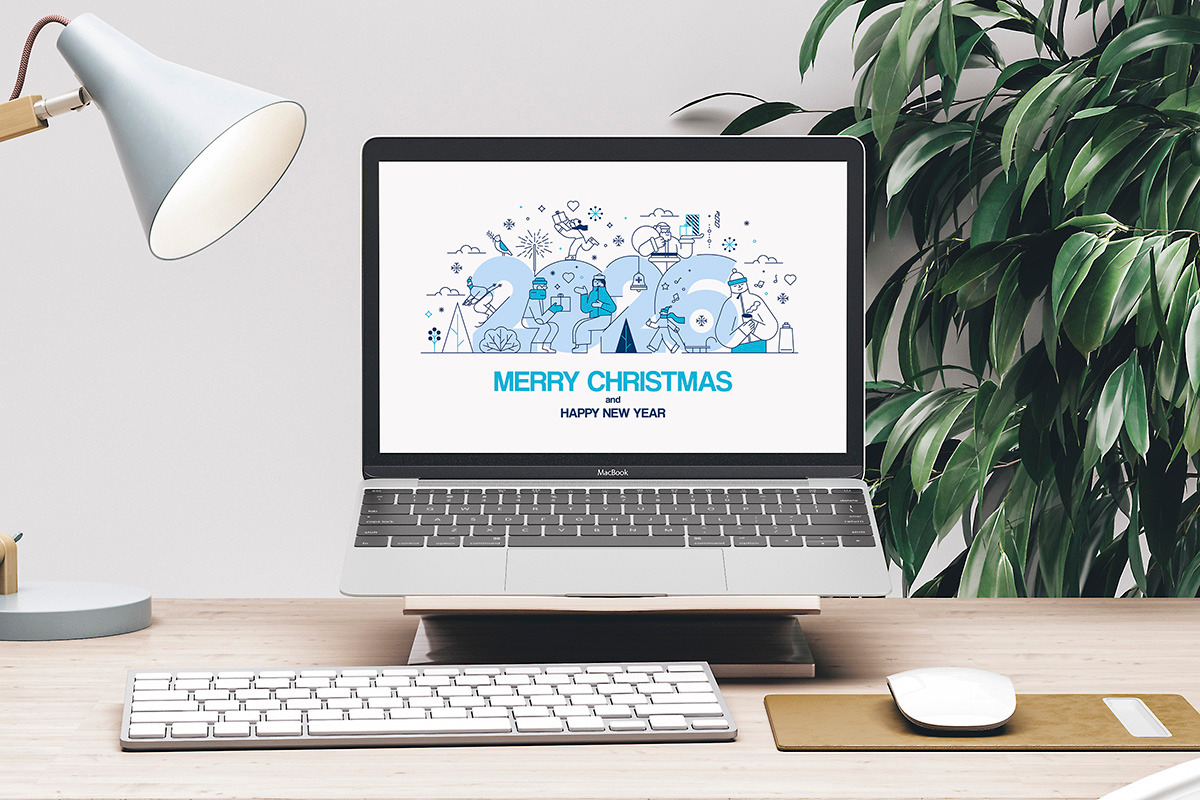 Flat Line Christmas Illustration Set, a Seasonal Illustration by Creative Graphics (Photo 6 of 12)