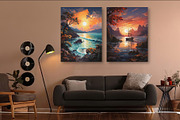 Landscape Painting Art 03. Wall Art., a Decorative Illustration by KENO Mascots (Thumbnail 6 of 7)