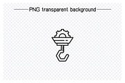 Industrial Crane Hook Icons, an Outline Icon by Designfour (Thumbnail 3 of 7)