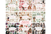Watercolor Clipart Whole Shop Bundle, a Seasonal Illustration by ClipArtCharm (Thumbnail 5 of 9)