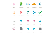 Flat Game UI Buttons/Icons, an Icon by Saif71 - Shop (Thumbnail 2 of 3)