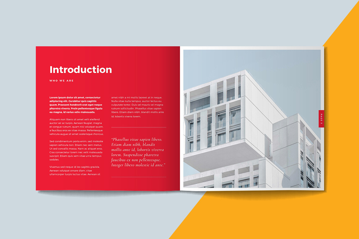 Square Portfolio Brochure Template, a Brochure Template by RWstudio (Photo 2 of 6)