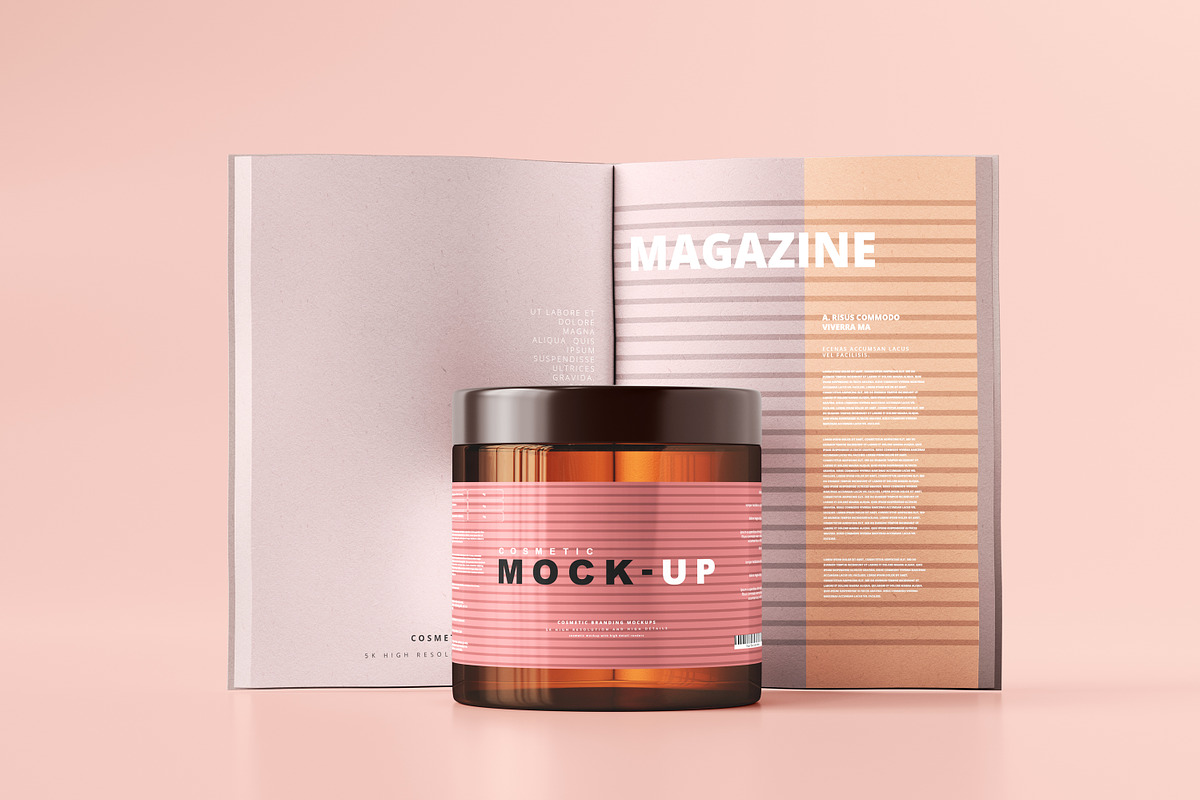 250+ Cosmetic Branding Mockup Bundle, a Cups & Container Mockup by pmvch (Photo 33 of 273)