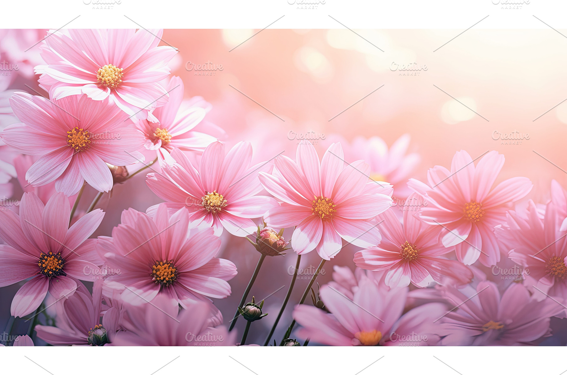 tulip pink flowers ai generated, a Nature Photo by pikepicture