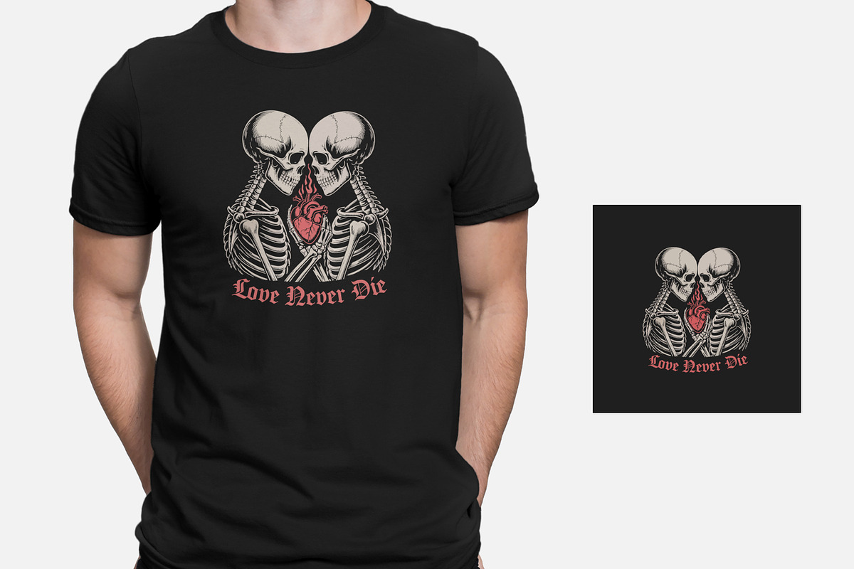 Couple Love Graphic T-shirt Design