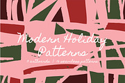 Modern Holiday | Patterns + Artboard, a Pattern Graphic by The Collective Studio (Thumbnail 1 of 10)