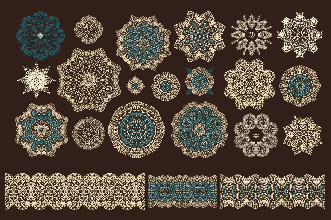 48 rosettes, 15 ribbons, 26 patterns