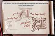 Medieval Manuscript Creator Kit, a Brush Add-On by Letter Elfa Studio (Thumbnail 5 of 9)