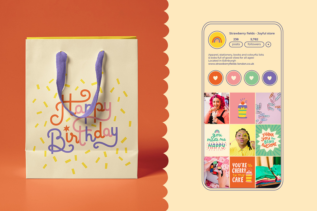 Joyful Greeting Cards - Vector & PSD, a Card Template by Carole Chevalier (Photo 9 of 11)