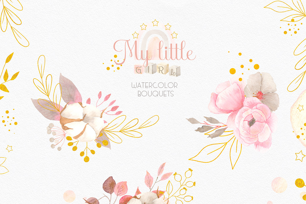 My little girl. Watercolor collectio, an Object Graphic by Ana-Sakuta (Photo 2 of 22)