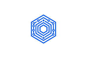 Hexagon Tech Modern Logo, a Branding & Logo Template by Vectorium Studio