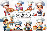 Cute Little Chef Clipart Cooking, an Illustration by Designworld (Thumbnail 1 of 6)